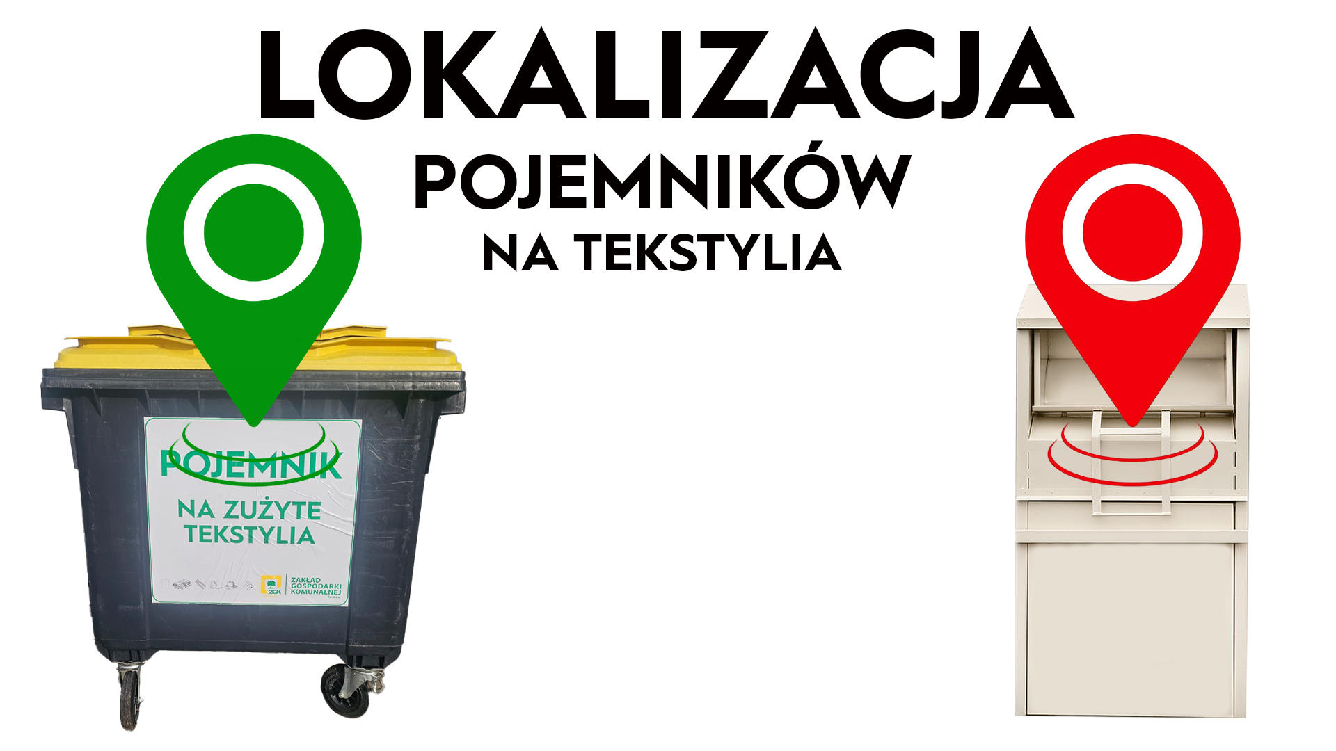 Lokalizacja pojemników na tekstylia